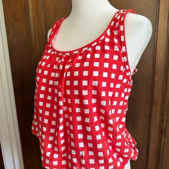 NWT Sea Level Le Damier Blouson Multifit Singlet Orange Red Size US 8 - Picture 2 of 9